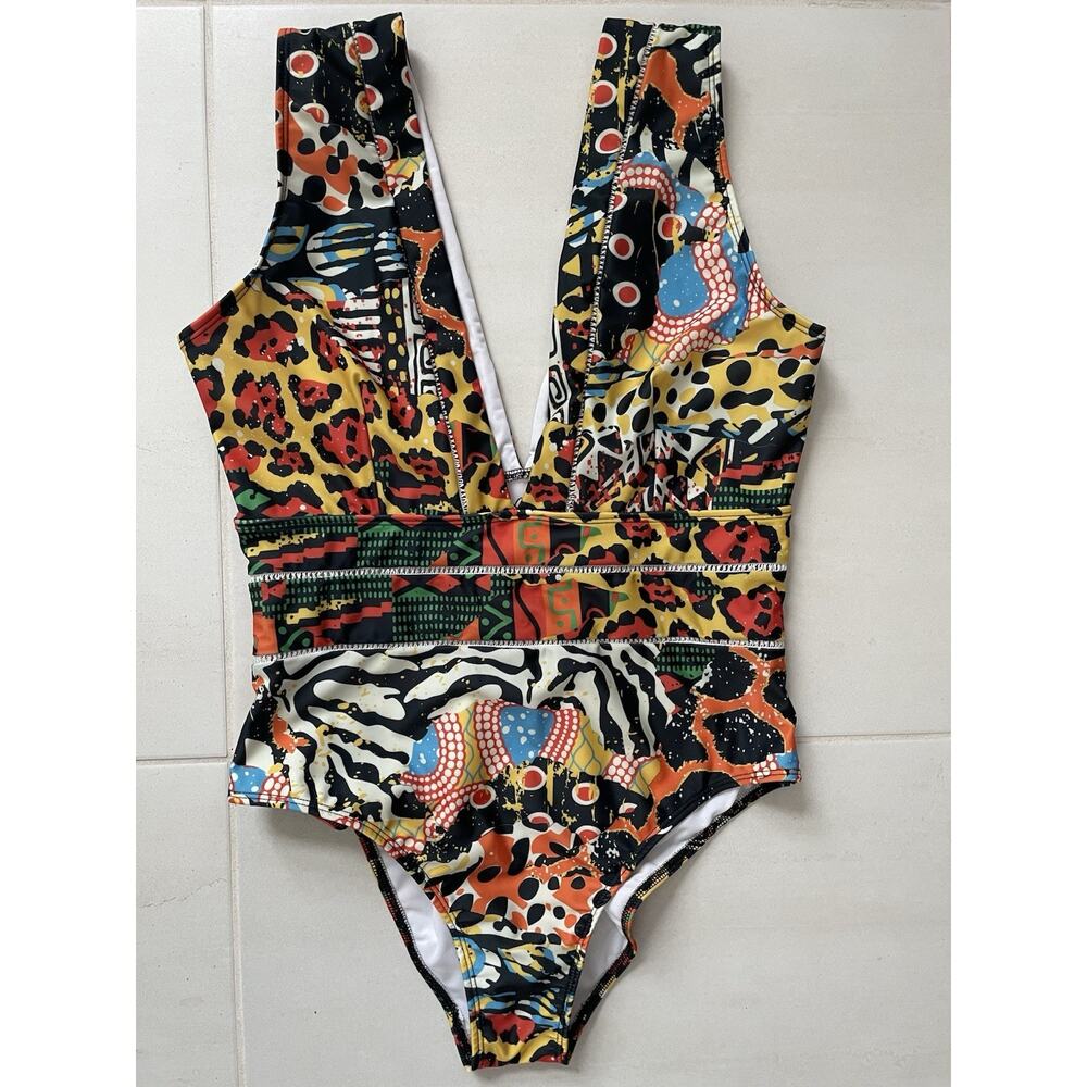 Averie Swim One Piece Swimsuit Harlow Plunge Swimwear Summer Beach